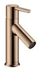 AXOR-HG-AXOR-Starck-Einhebel-Waschtischmischer-80-mit-Hebelgriff-fuer-Handwaschbecken-mit-Zugstangen-Ablaufgarnitur-Polished-Red-Gold-10102300 gallery number 1